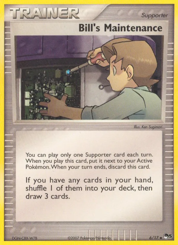 Carta Bill's Maintenance, número 6/17 da coleção POP Series 5