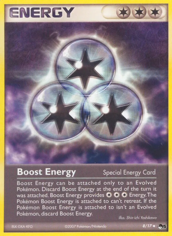 Carta Boost Energy, número 8/17 da coleção POP Series 5