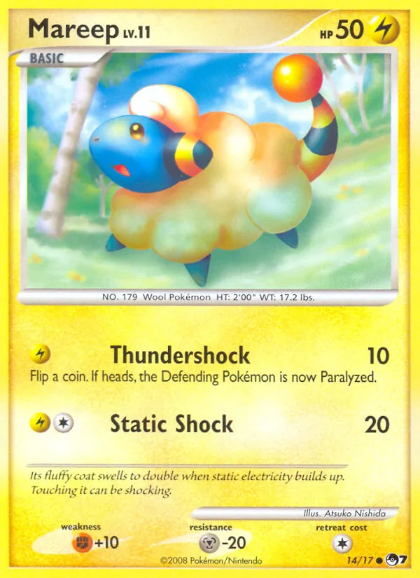 Carta Mareep, número 14/17 da coleção POP Series 7