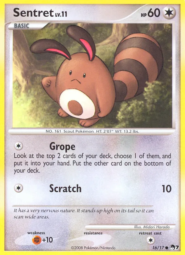 Carta Sentret, número 16/17 da coleção POP Series 7