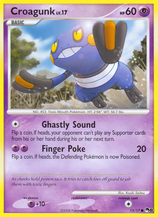 Carta Croagunk, número 13/17 da coleção POP Series 8