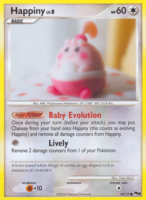 Carta Happiny, número 14/17 da coleção POP Series 8