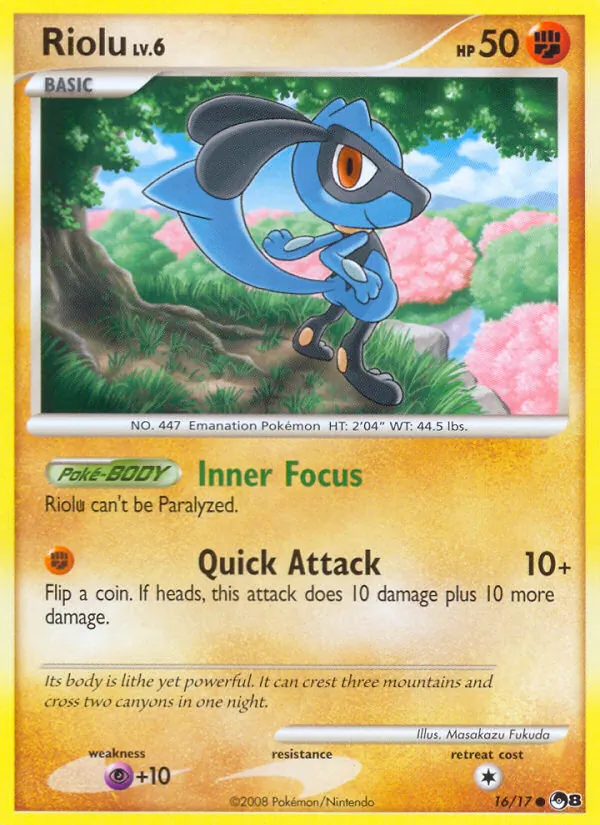 Carta Riolu, número 16/17 da coleção POP Series 8