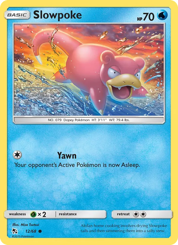 Carta Slowpoke, número 12/68 da coleção Destinos Ocultos