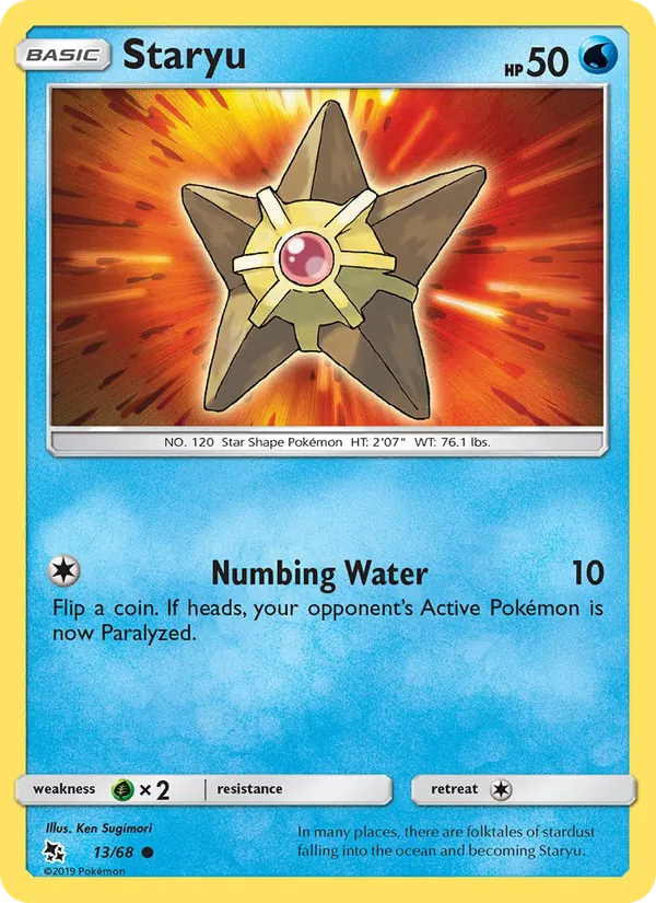 Carta Staryu, número 13/68 da coleção Destinos Ocultos