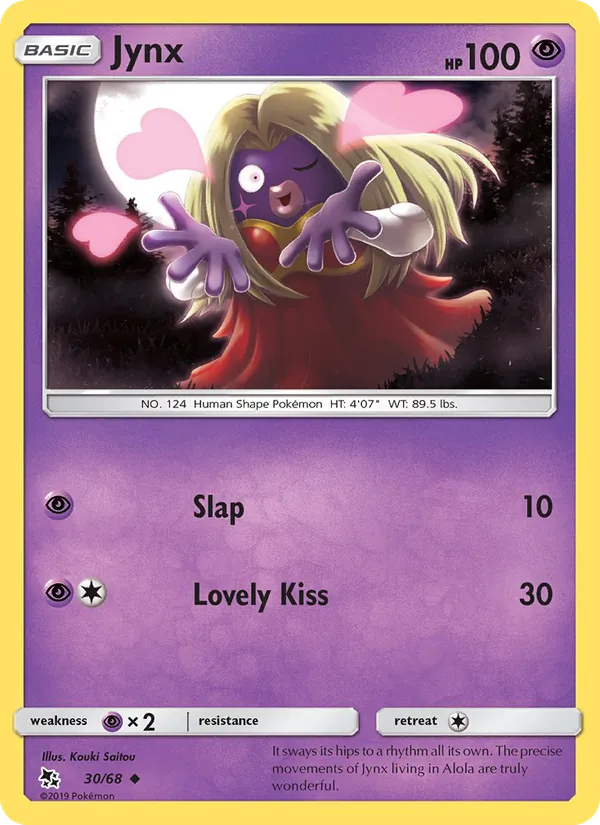 Carta Jynx, número 30/68 da coleção Destinos Ocultos