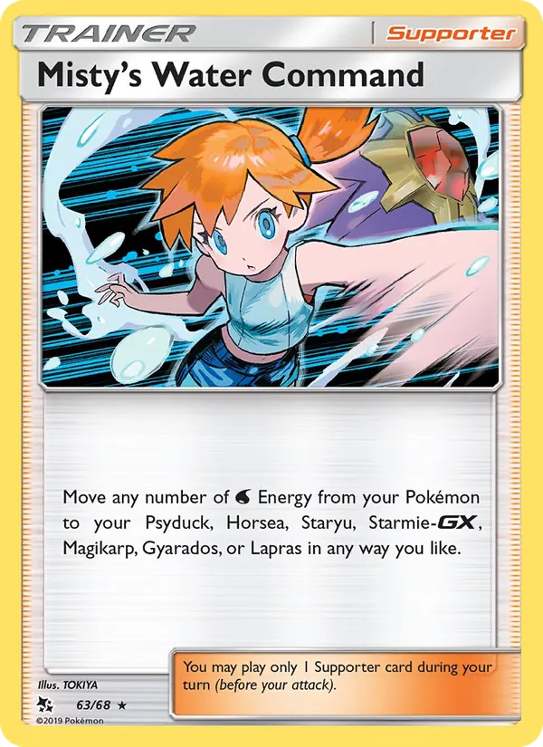 Carta Misty’s Water Command, número 63/68 da coleção Destinos Ocultos