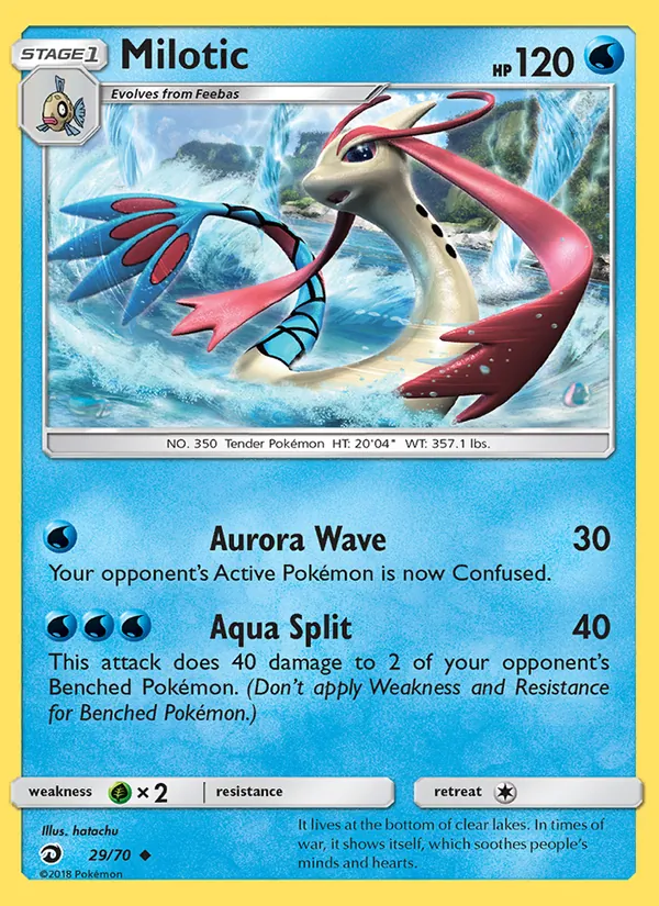 Carta Milotic, número 29/70 da coleção Dragões Soberanos