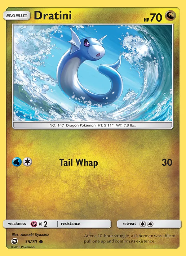 Carta Dratini, número 35/70 da coleção Dragões Soberanos