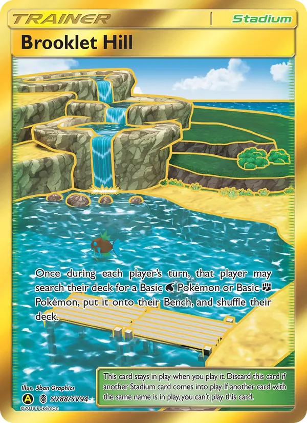 Carta Brooklet Hill, número SV88/94 da coleção Destinos Ocultos Cofre Brilhante