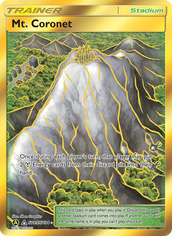 Carta Mt. Coronet, número SV89/94 da coleção Destinos Ocultos Cofre Brilhante