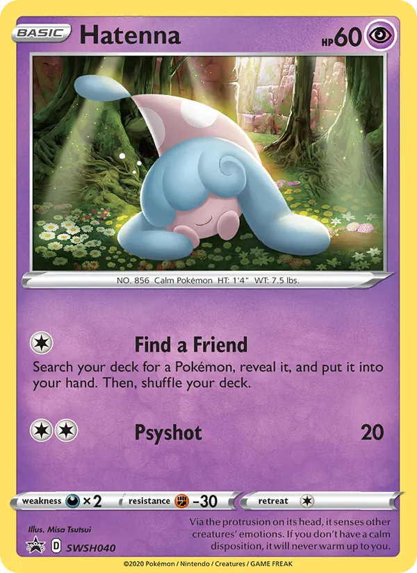 Carta Hatenna, número SWSH040/307 da coleção ESES Promos