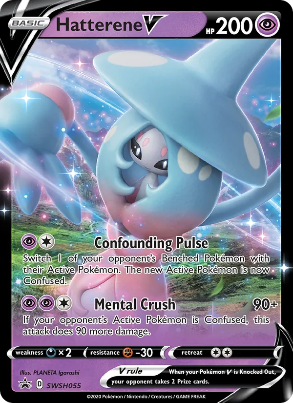 Carta Hatterene V, número SWSH055/307 da coleção ESES Promos