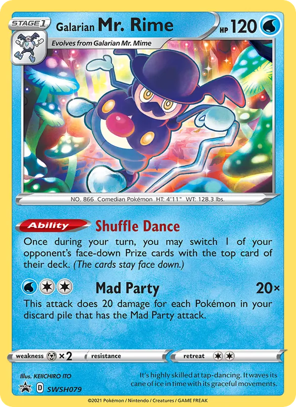 Carta Mr. Rime de Galar, número SWSH079/307 da coleção ESES Promos