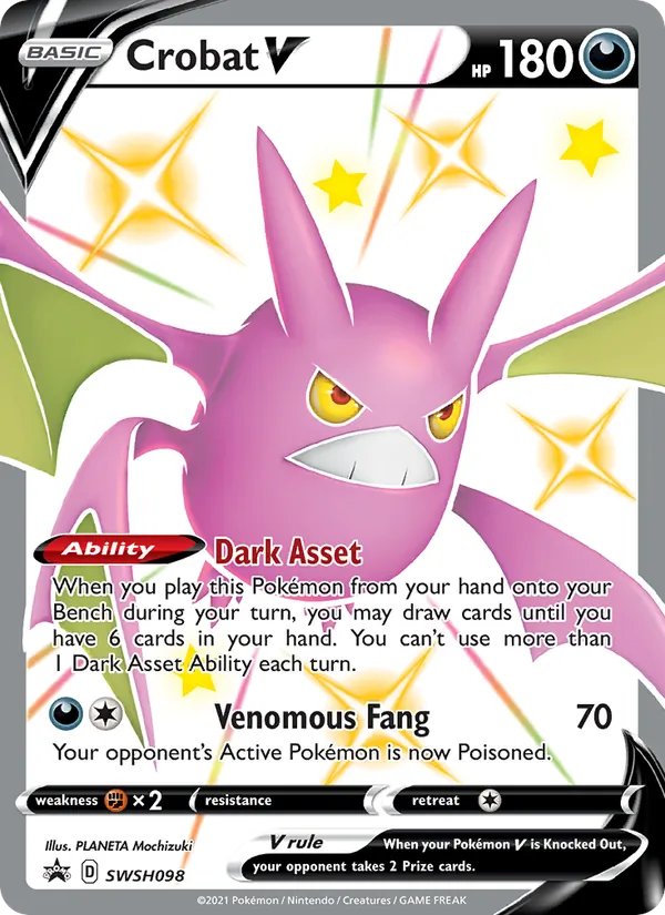 Carta Crobat V, número SWSH098/307 da coleção ESES Promos