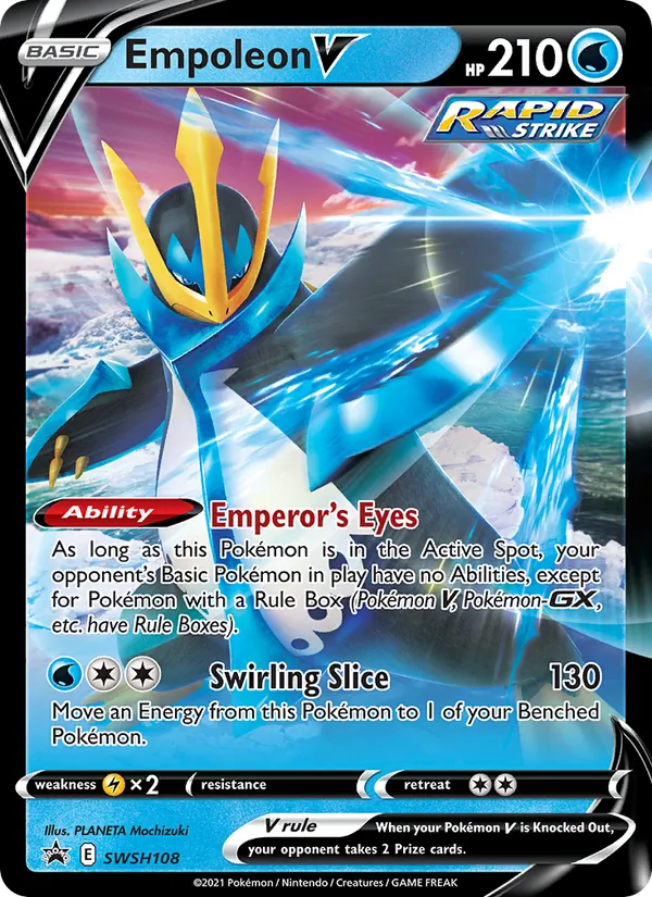 Carta Empoleon V, número SWSH108/307 da coleção ESES Promos