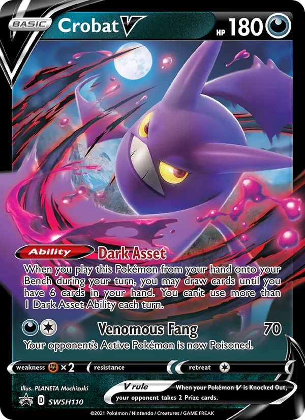 Carta Crobat V, número SWSH110/307 da coleção ESES Promos