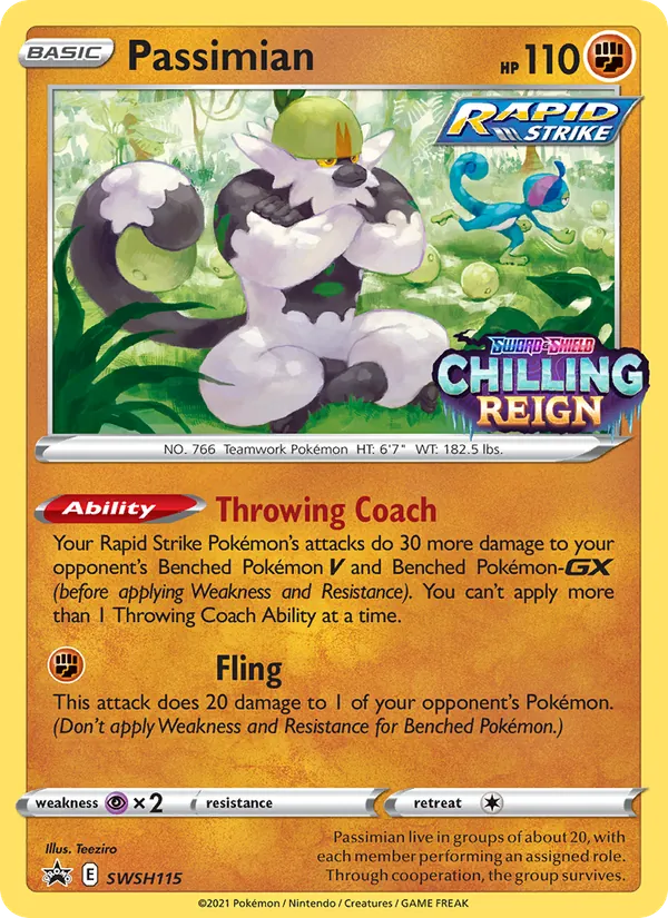 Carta Passimian, número SWSH115/307 da coleção ESES Promos