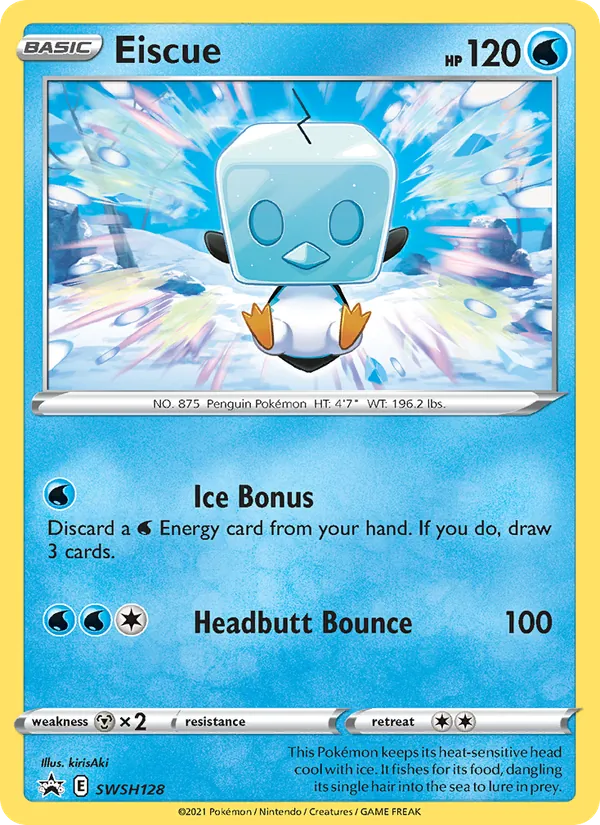 Carta Eiscue, número SWSH128/307 da coleção ESES Promos