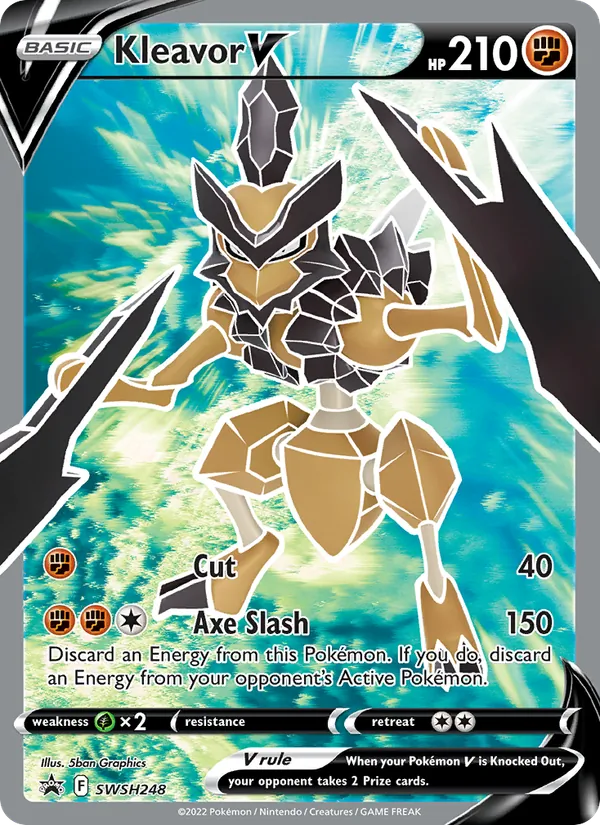 Carta Kleavor V, número SWSH248/307 da coleção ESES Promos