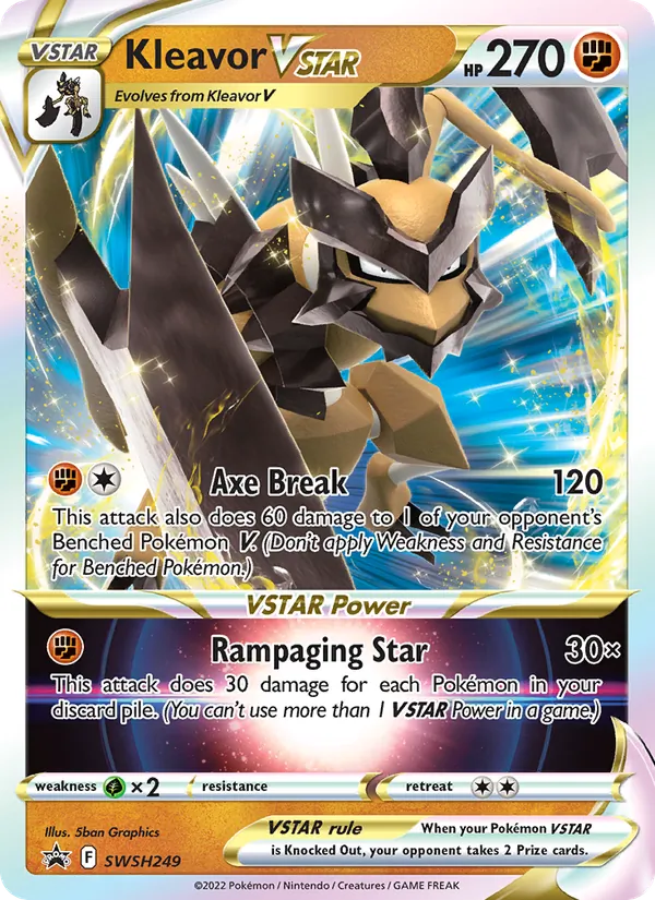 Carta Kleavor V-ASTRO, número SWSH249/307 da coleção ESES Promos