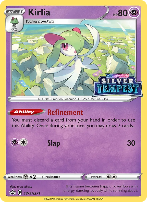 Carta Kirlia, número SWSH271/307 da coleção ESES Promos
