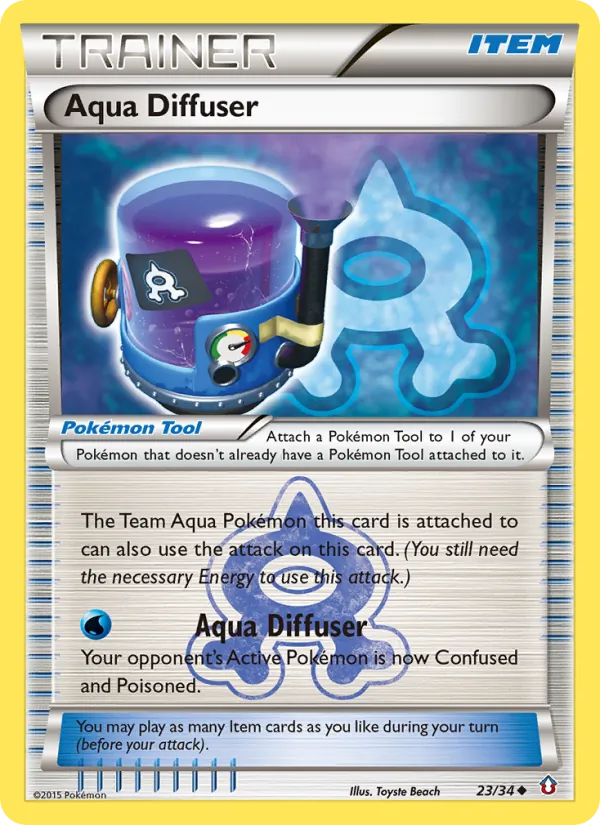 Carta Difusor Aqua, número 23/34 da coleção Crise Dupla