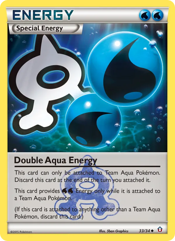 Carta Energia Aqua Dupla, número 33/34 da coleção Crise Dupla