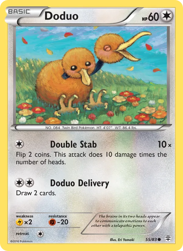 Carta Doduo, número 55/83 da coleção Gerações