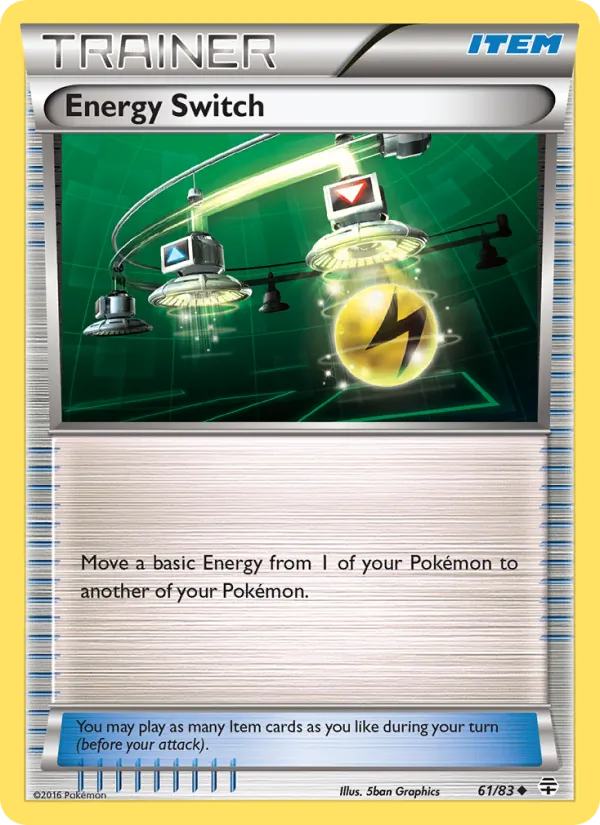 Carta Energy Switch, número 61/83 da coleção Gerações