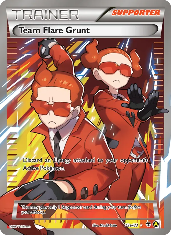 Carta Team Flare Grunt, número 73/83 da coleção Gerações