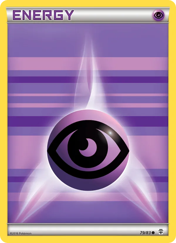 Carta Psychic Energy, número 79/83 da coleção Gerações