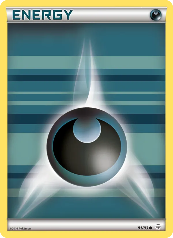 Carta Darkness Energy, número 81/83 da coleção Gerações