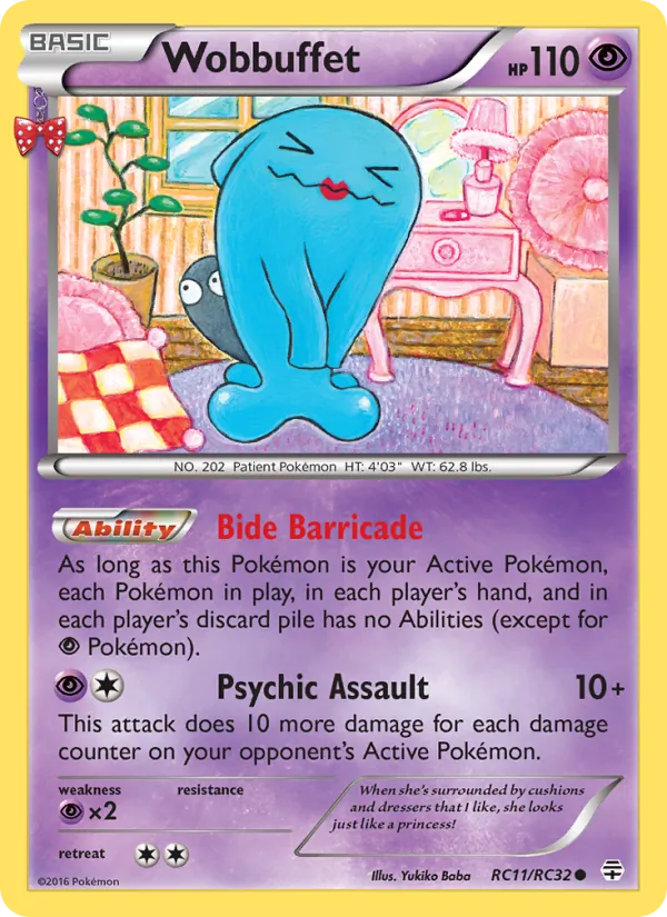 Carta Wobbuffet, número RC11/83 da coleção Gerações