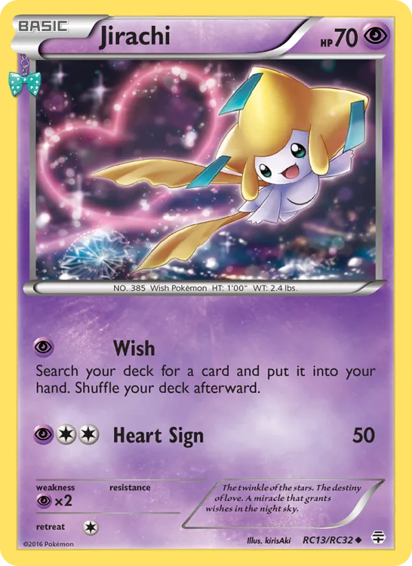 Carta Jirachi, número RC13/83 da coleção Gerações