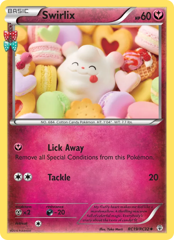 Carta Swirlix, número RC19/83 da coleção Gerações