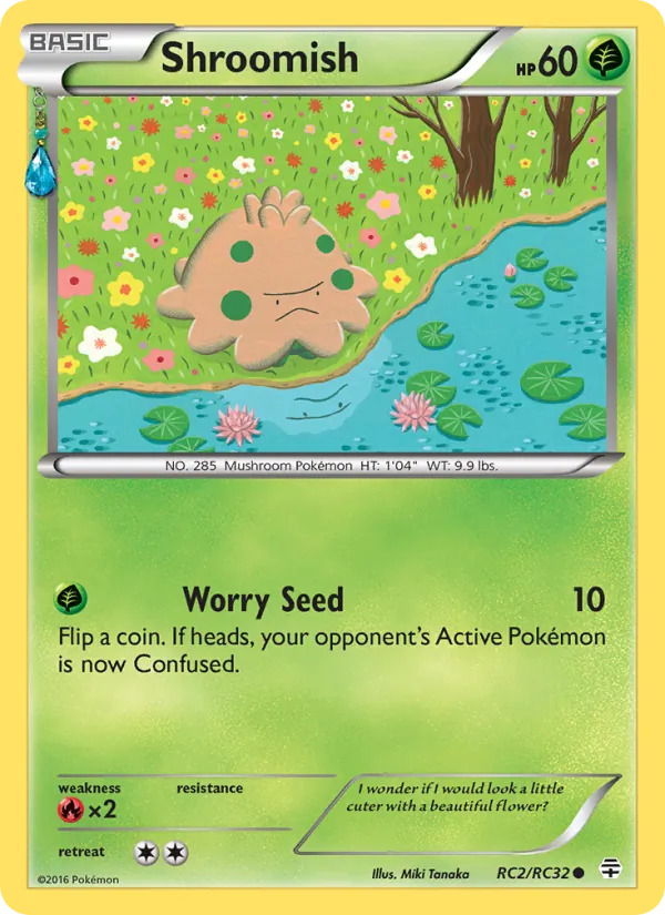 Carta Shroomish, número RC2/83 da coleção Gerações