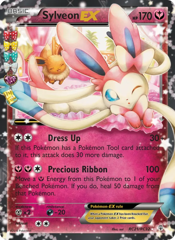 Carta Sylveon EX, número RC21/83 da coleção Gerações