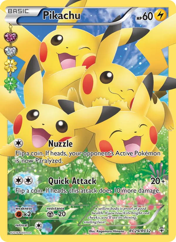 Carta Pikachu, número RC29/83 da coleção Gerações