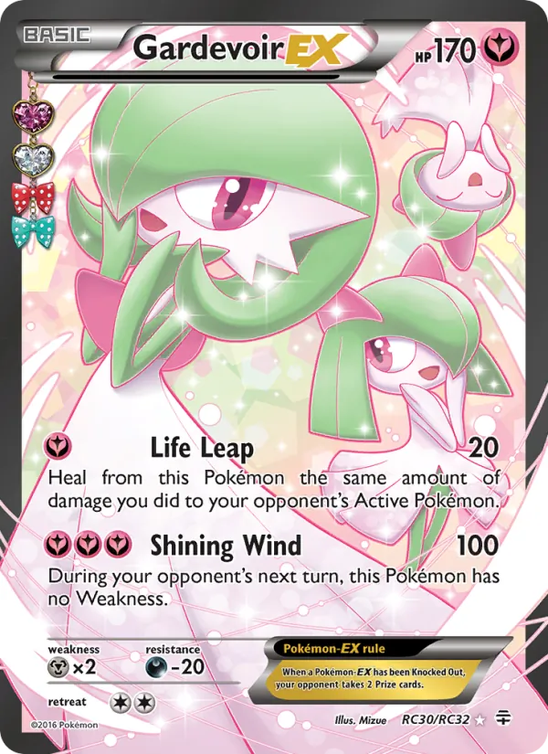 Carta Gardevoir EX, número RC30/83 da coleção Gerações