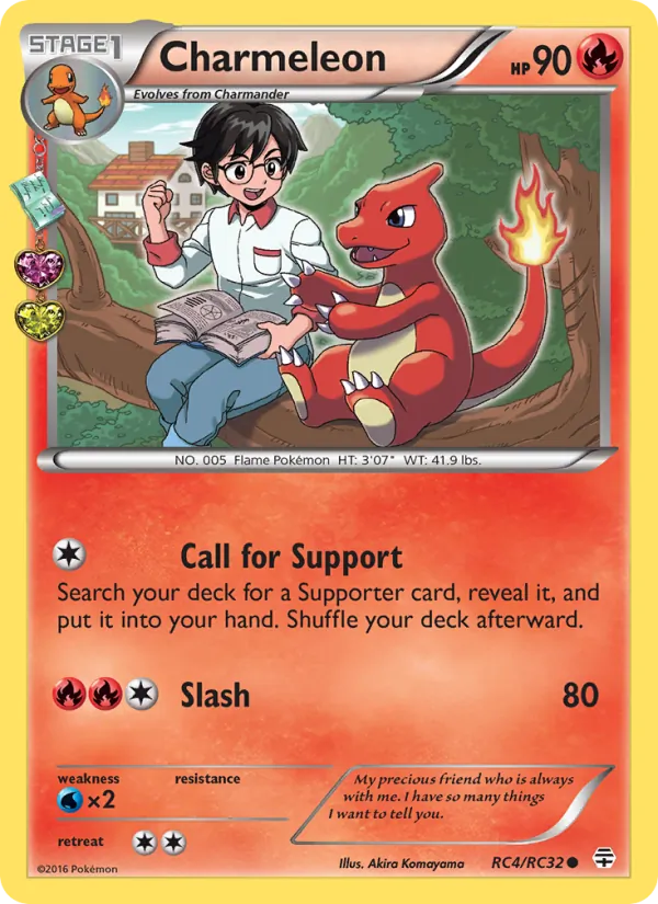 Carta Charmeleon, número RC4/83 da coleção Gerações