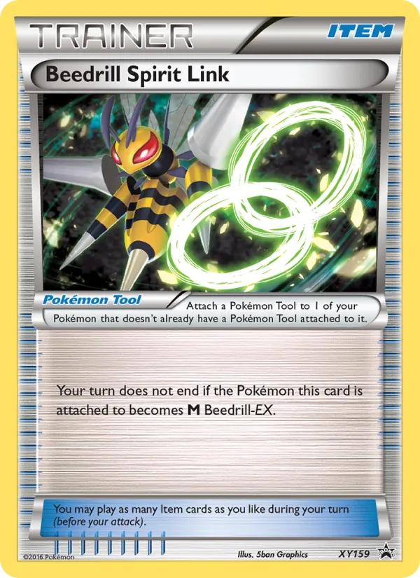 Carta Beedrill Spirit Link, número XY159/211 da coleção XY Black Star Promos