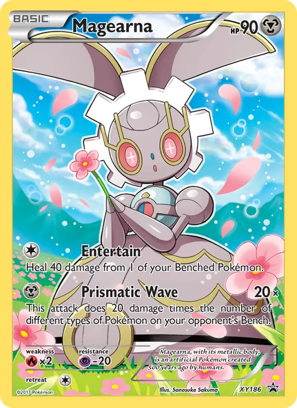 Carta Magearna, número XY186/211 da coleção XY Black Star Promos