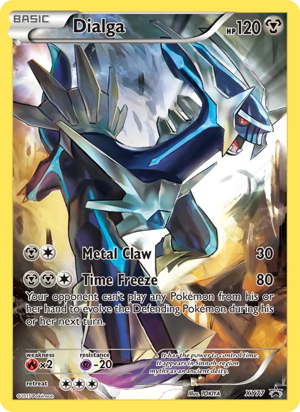 Carta Dialga, número XY77/211 da coleção XY Black Star Promos