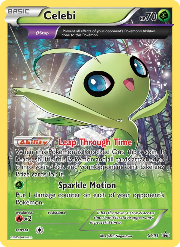 Carta Celebi, número XY93/211 da coleção XY Black Star Promos