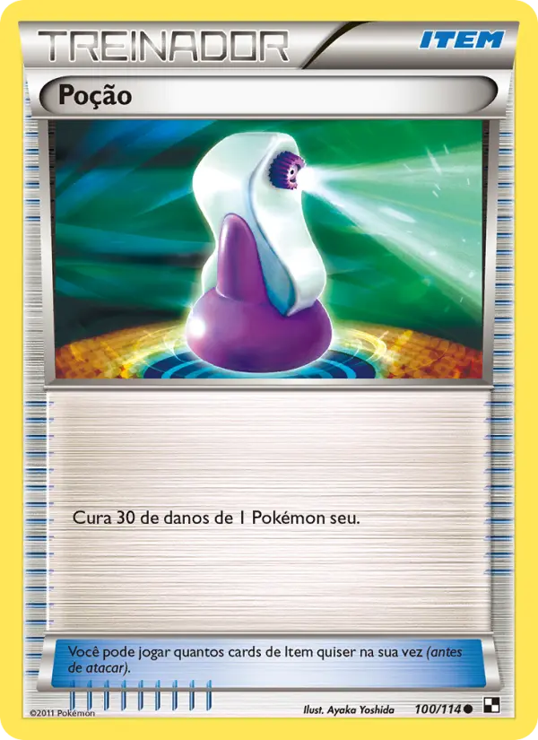 Carta Poção, número 100/114 da coleção Black & White