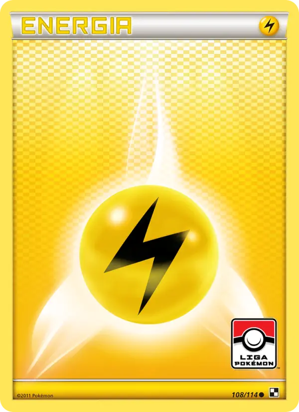 Carta Energia de Raios, número 108/114 da coleção Black & White