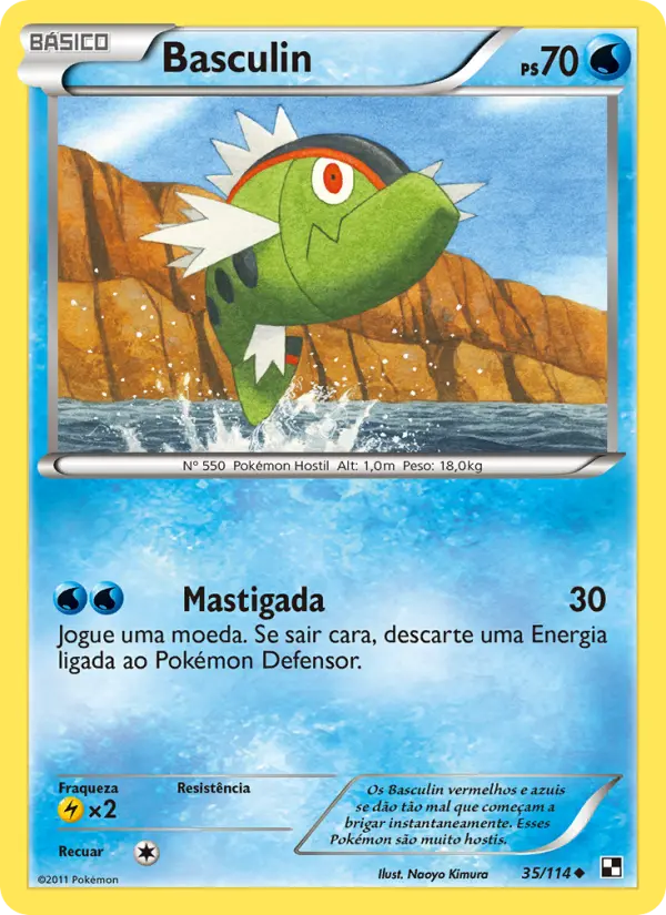 Carta Basculin, número 35/114 da coleção Black & White