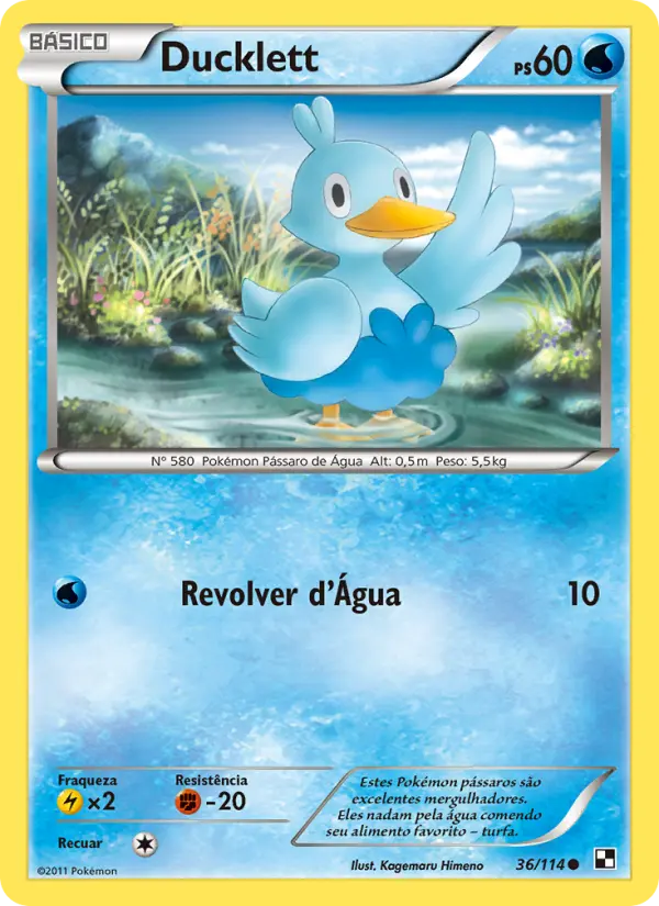 Carta Ducklett, número 36/114 da coleção Black & White