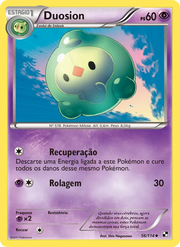 Carta Duosion, número 56/114 da coleção Black & White